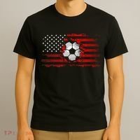 American Flag Soccer Apparel Soccer T-Shirt thumb 3