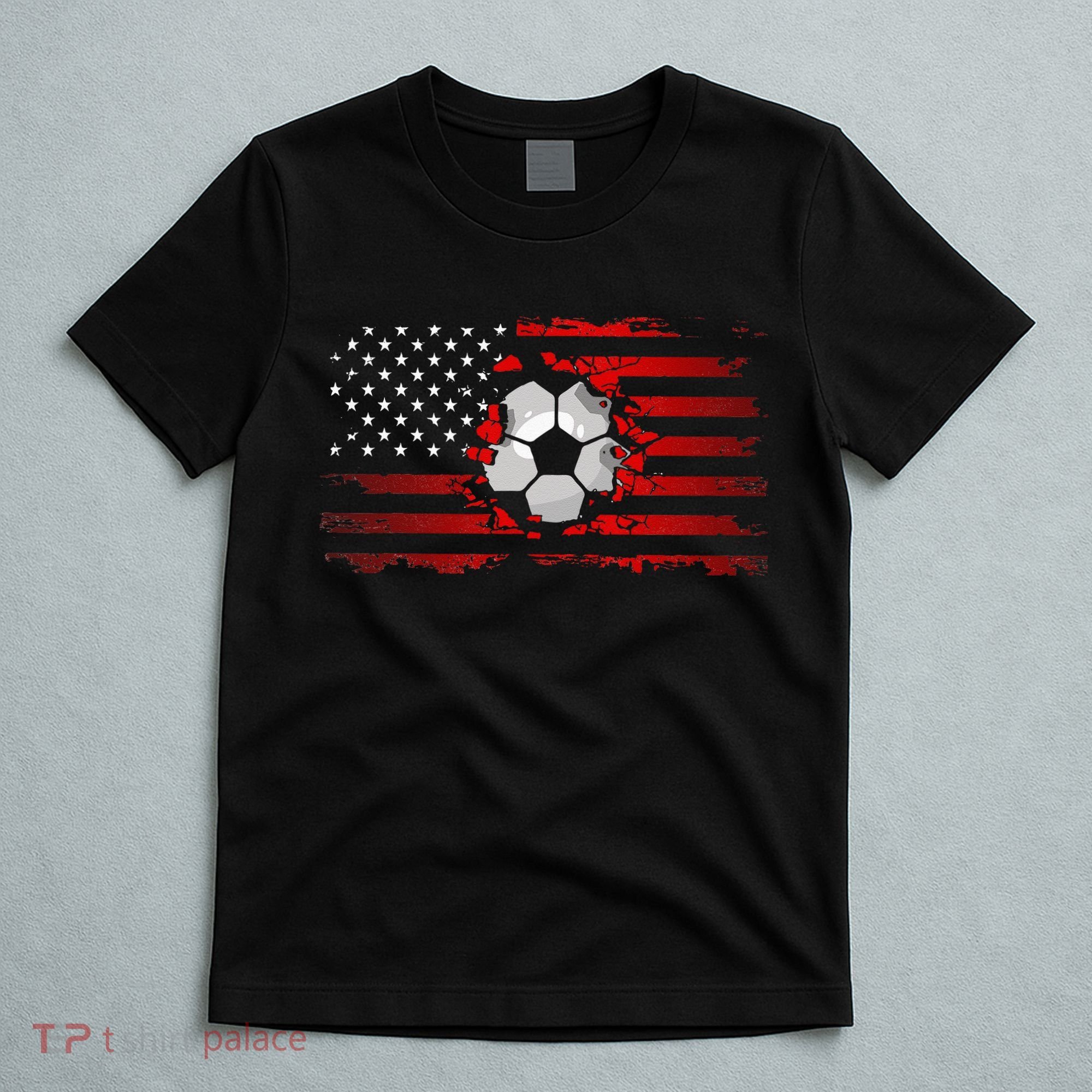 American Flag Soccer Apparel Soccer T-Shirt