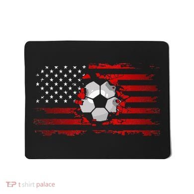 American Flag Soccer Apparel Soccer Mousepad