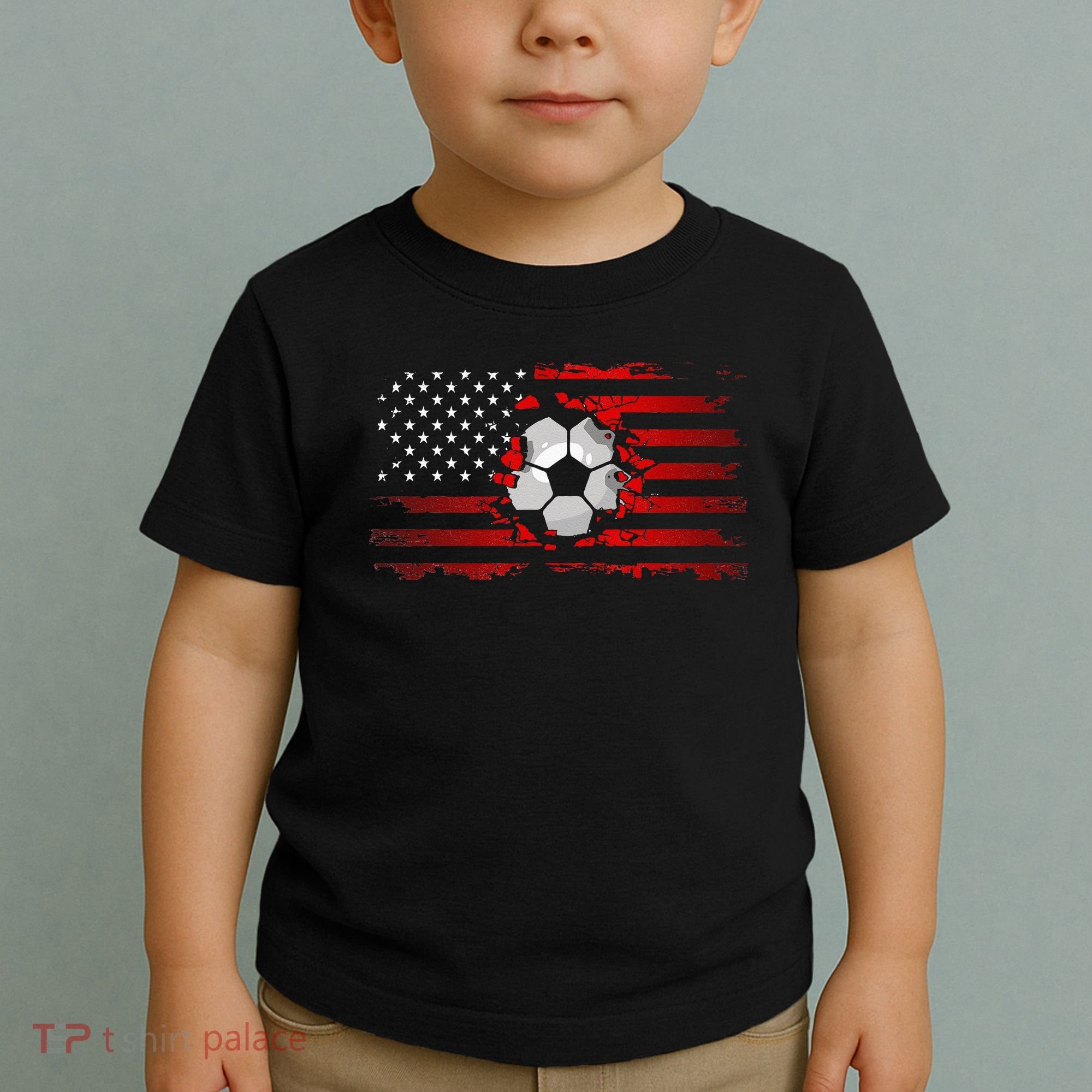 American Flag Soccer Apparel Soccer Toddler T-Shirt