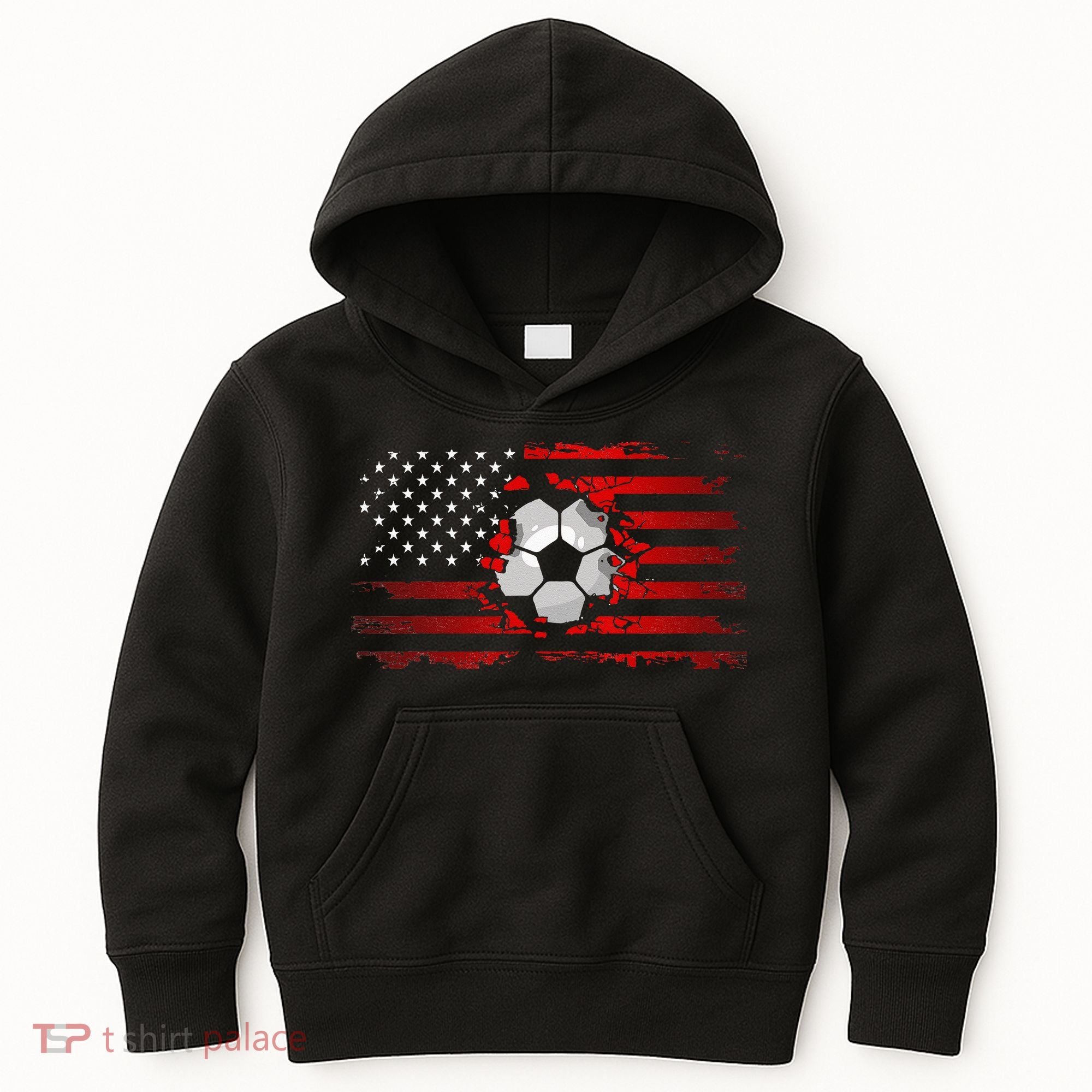 American Flag Soccer Apparel Soccer Kids Hoodie