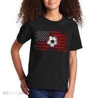 American Flag Soccer Apparel Soccer Kids T-Shirt thumb 2