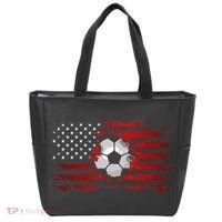 American Flag Soccer Apparel Soccer Tote Bag thumb 0