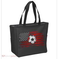 American Flag Soccer Apparel Soccer Tote Bag thumb 2