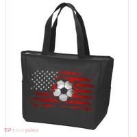 American Flag Soccer Apparel Soccer Tote Bag thumb 3