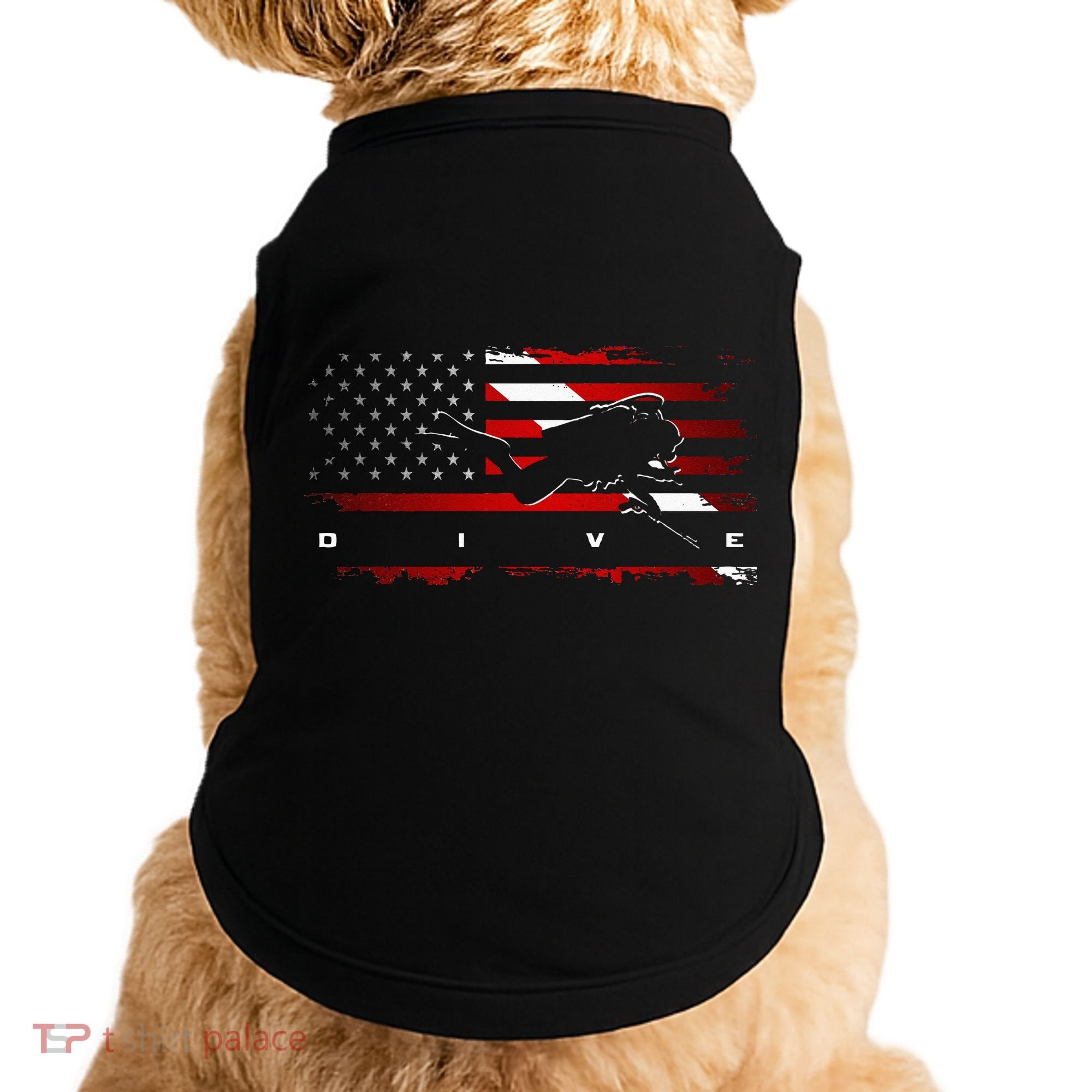 American Flag Scuba Diving Apparel Scuba Diving Doggie Tank
