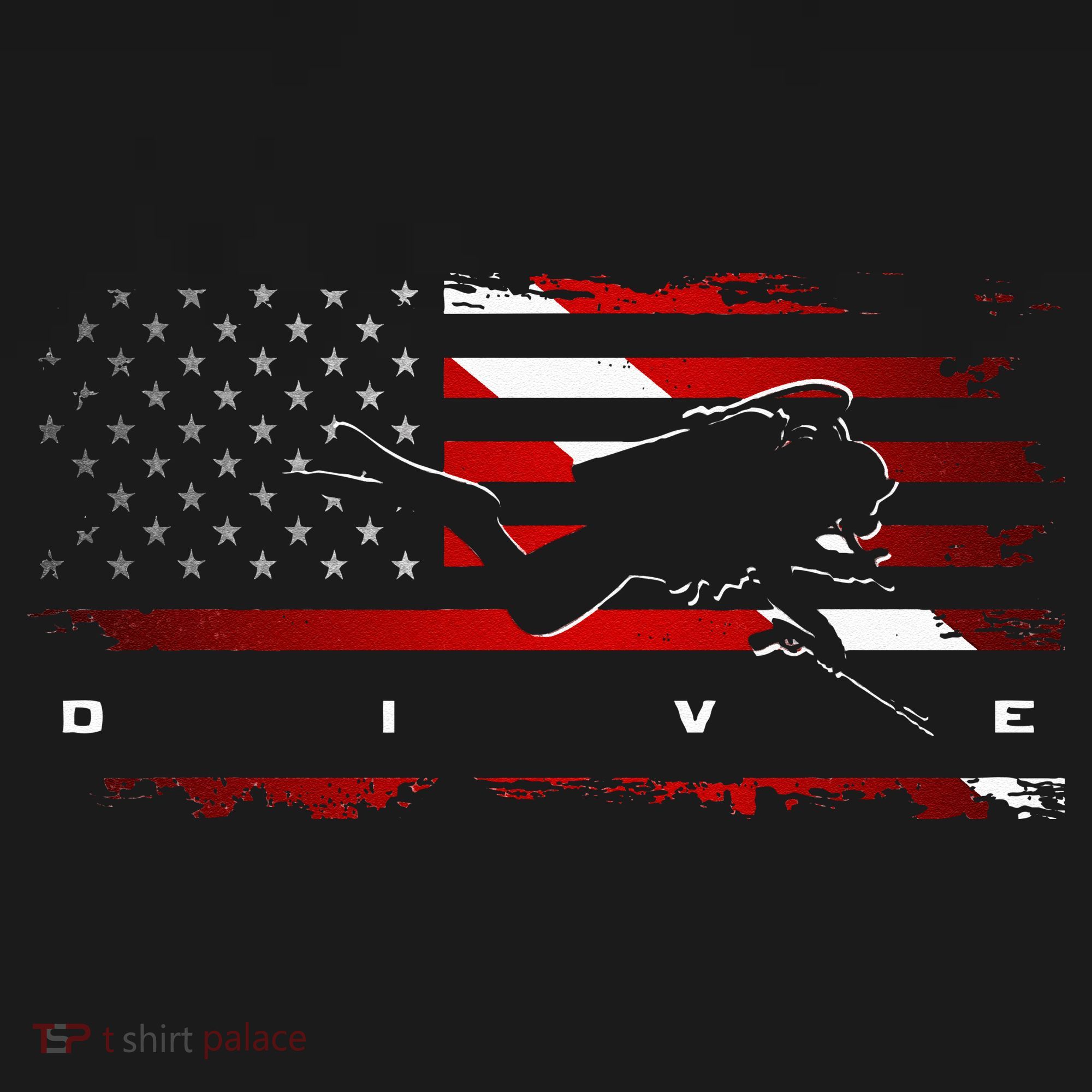 American Flag Scuba Diving Apparel Scuba Diving Ornament