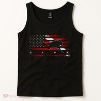 American Flag Scuba Diving Apparel Scuba Diving Tank Top thumb 2