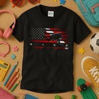American Flag Scuba Diving Apparel Scuba Diving Kids T-Shirt thumb 3