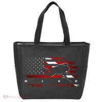 American Flag Scuba Diving Apparel Scuba Diving Tote Bag thumb 0