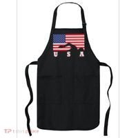 American Flag Swimming Usa Gift Apron thumb 0