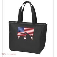 American Flag Swimming Usa Gift Tote Bag thumb 3