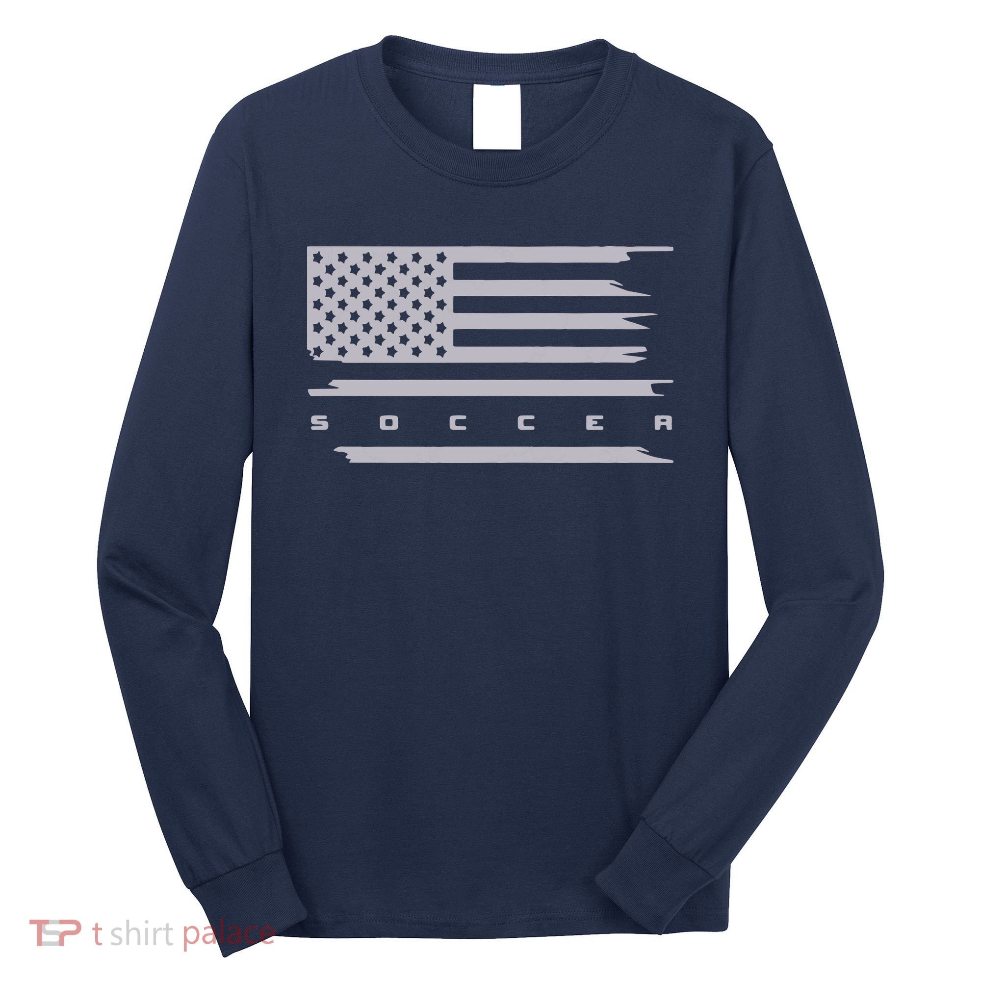American Flag Soccer Apparel Soccer Hoodie Long Sleeve Shirt
