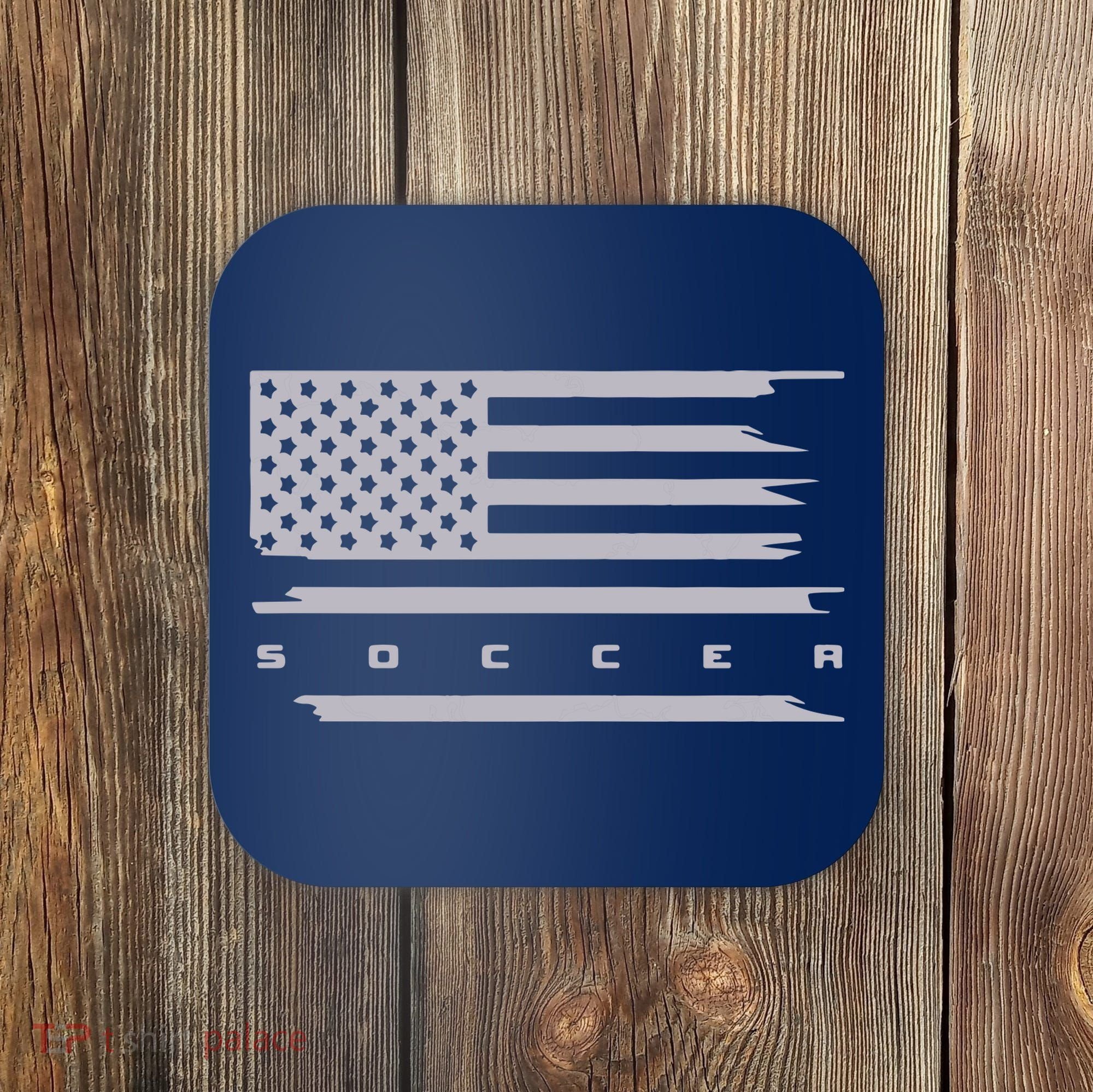 American Flag Soccer Apparel Soccer Hoodie Coaster