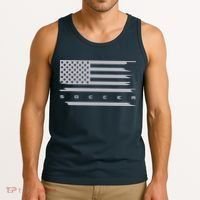 American Flag Soccer Apparel Soccer Hoodie Tank Top thumb 3