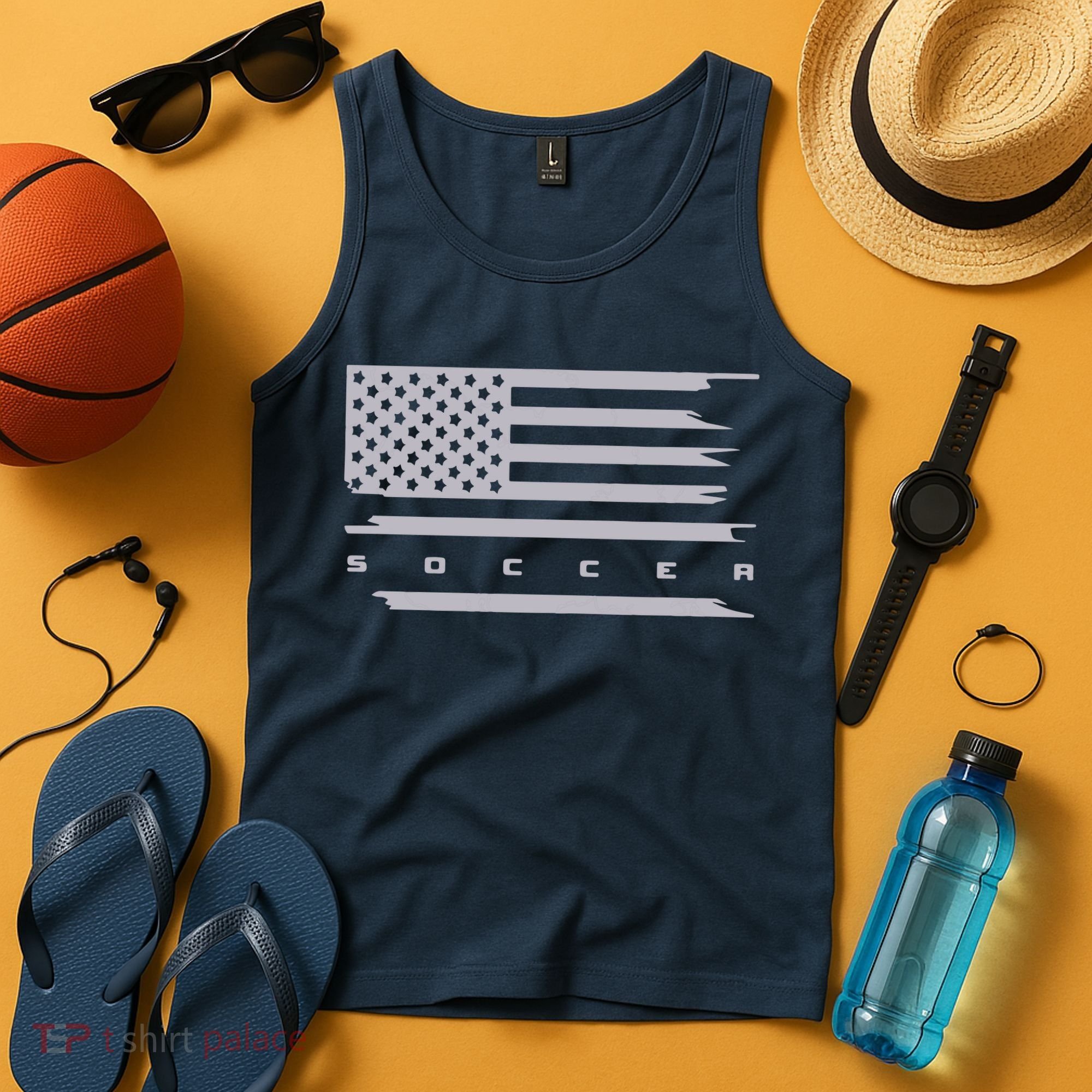 American Flag Soccer Apparel Soccer Hoodie Tank Top