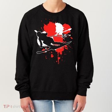 Austria Flag Skier Austrian Alpine Skiing Women's Sweatshirt