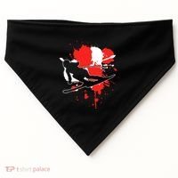 Austria Flag Skier Austrian Alpine Skiing USA-Made Doggie Bandana thumb 0