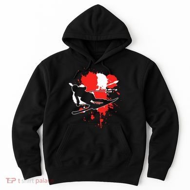 Austria Flag Skier Austrian Alpine Skiing Hoodie