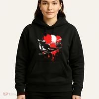 Austria Flag Skier Austrian Alpine Skiing Hoodie thumb 5