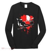 Austria Flag Skier Austrian Alpine Skiing Long Sleeve Shirt thumb 0