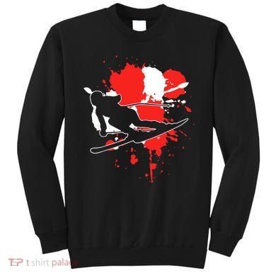 Austria Flag Skier Austrian Alpine Skiing Sweatshirt