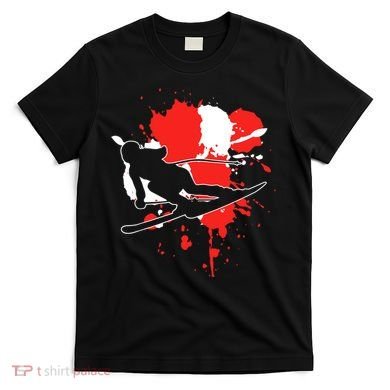 Austria Flag Skier Austrian Alpine Skiing T-Shirt