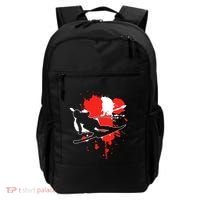 Austria Flag Skier Austrian Alpine Skiing Backpack thumb 0