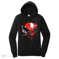 Austria Flag Skier Austrian Alpine Skiing Women's Hoodie thumb 0