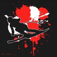 Austria Flag Skier Austrian Alpine Skiing Mousepad thumb 1
