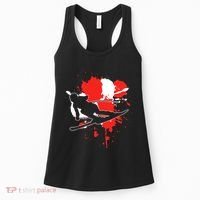 Austria Flag Skier Austrian Alpine Skiing Women's Tank Top thumb 0