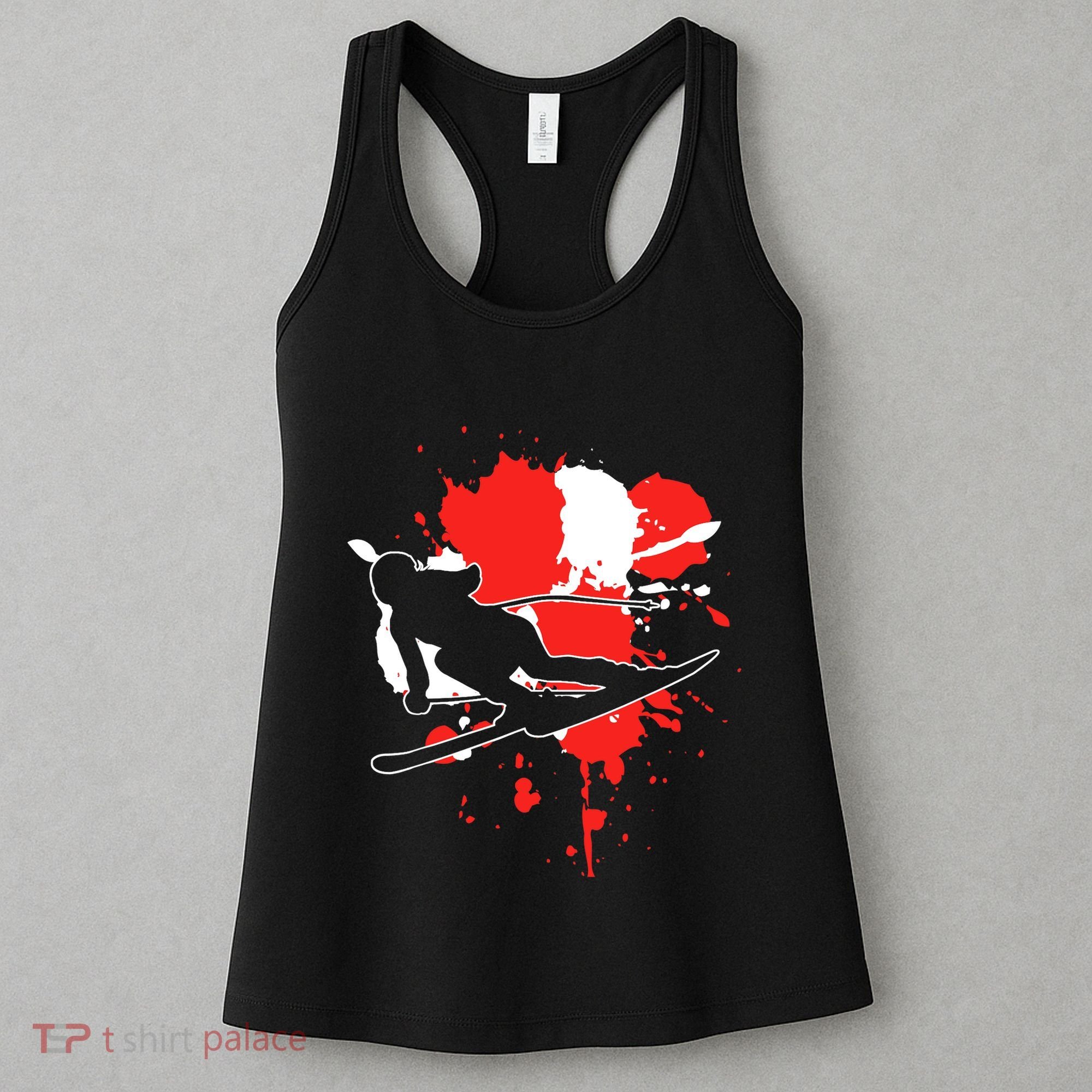 Austria Flag Skier Austrian Alpine Skiing Women's Tank Top
