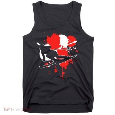Austria Flag Skier Austrian Alpine Skiing Tank Top