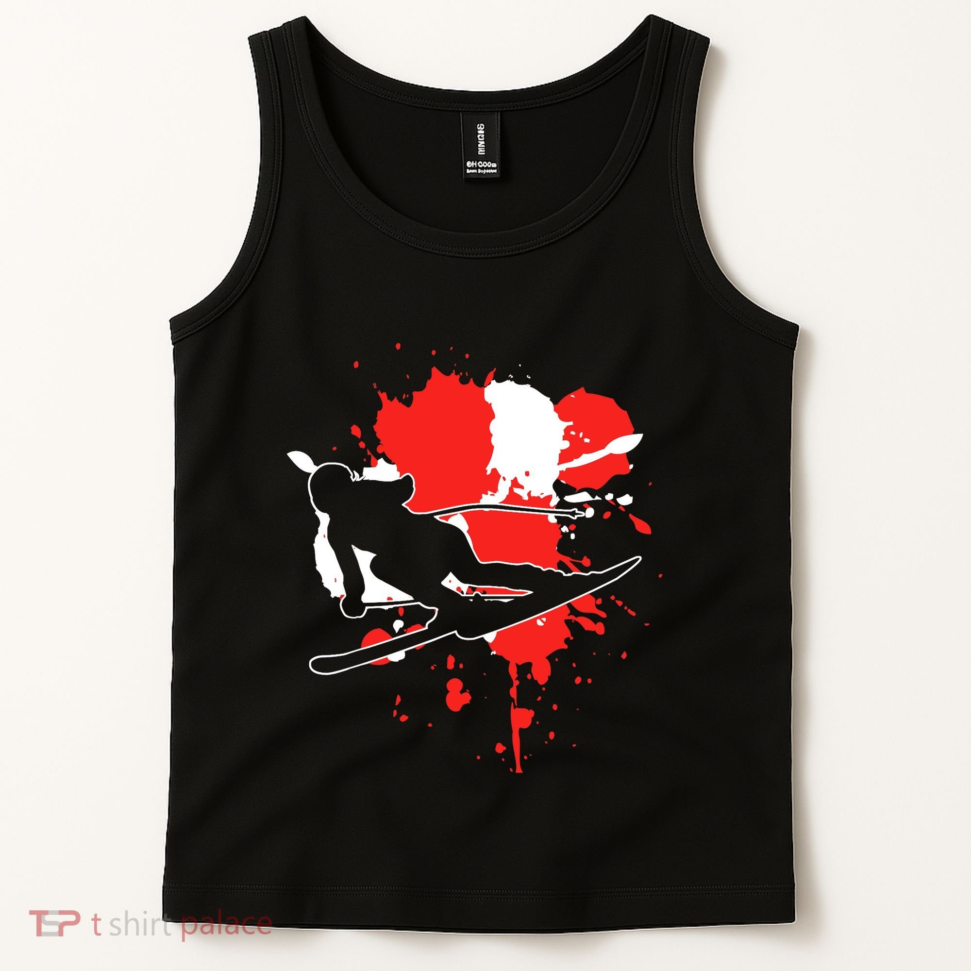 Austria Flag Skier Austrian Alpine Skiing Tank Top