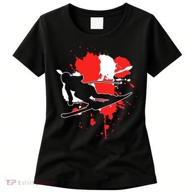 Austria Flag Skier Austrian Alpine Skiing Women's T-Shirt