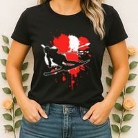Austria Flag Skier Austrian Alpine Skiing Women's T-Shirt thumb 2
