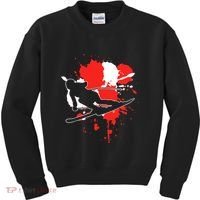 Austria Flag Skier Austrian Alpine Skiing Kids Sweatshirt thumb 0