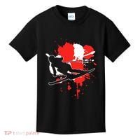 Austria Flag Skier Austrian Alpine Skiing Kids T-Shirt thumb 0