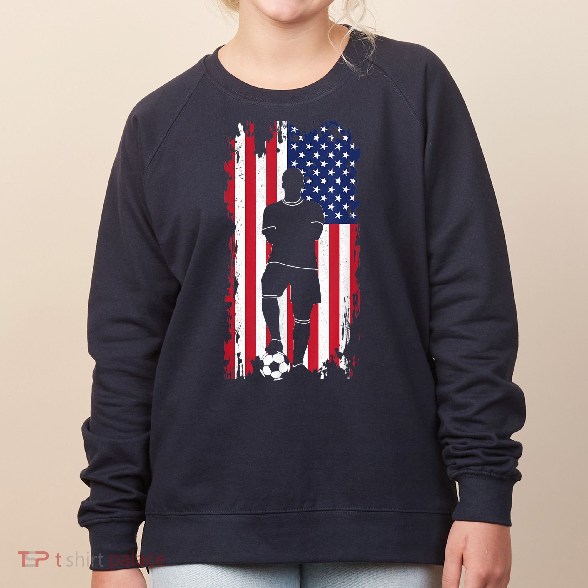 American Flag Soccer Apparel - Soccer Women's Sweatshirt