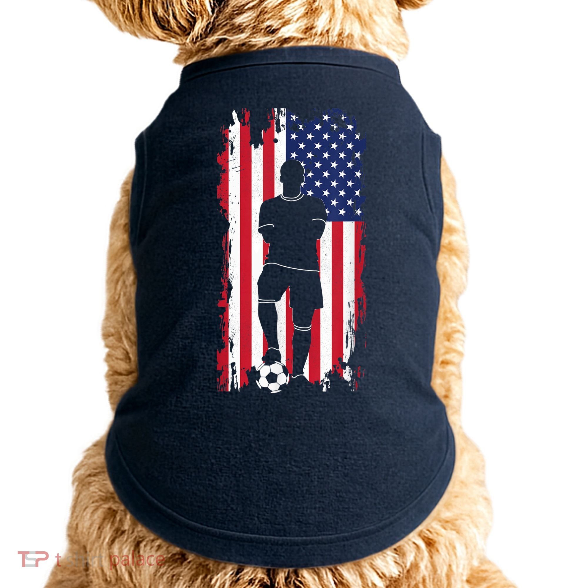 American Flag Soccer Apparel - Soccer Doggie Tank