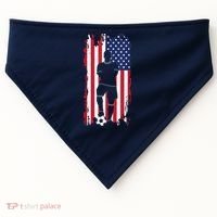 American Flag Soccer Apparel - Soccer USA-Made Doggie Bandana thumb 0