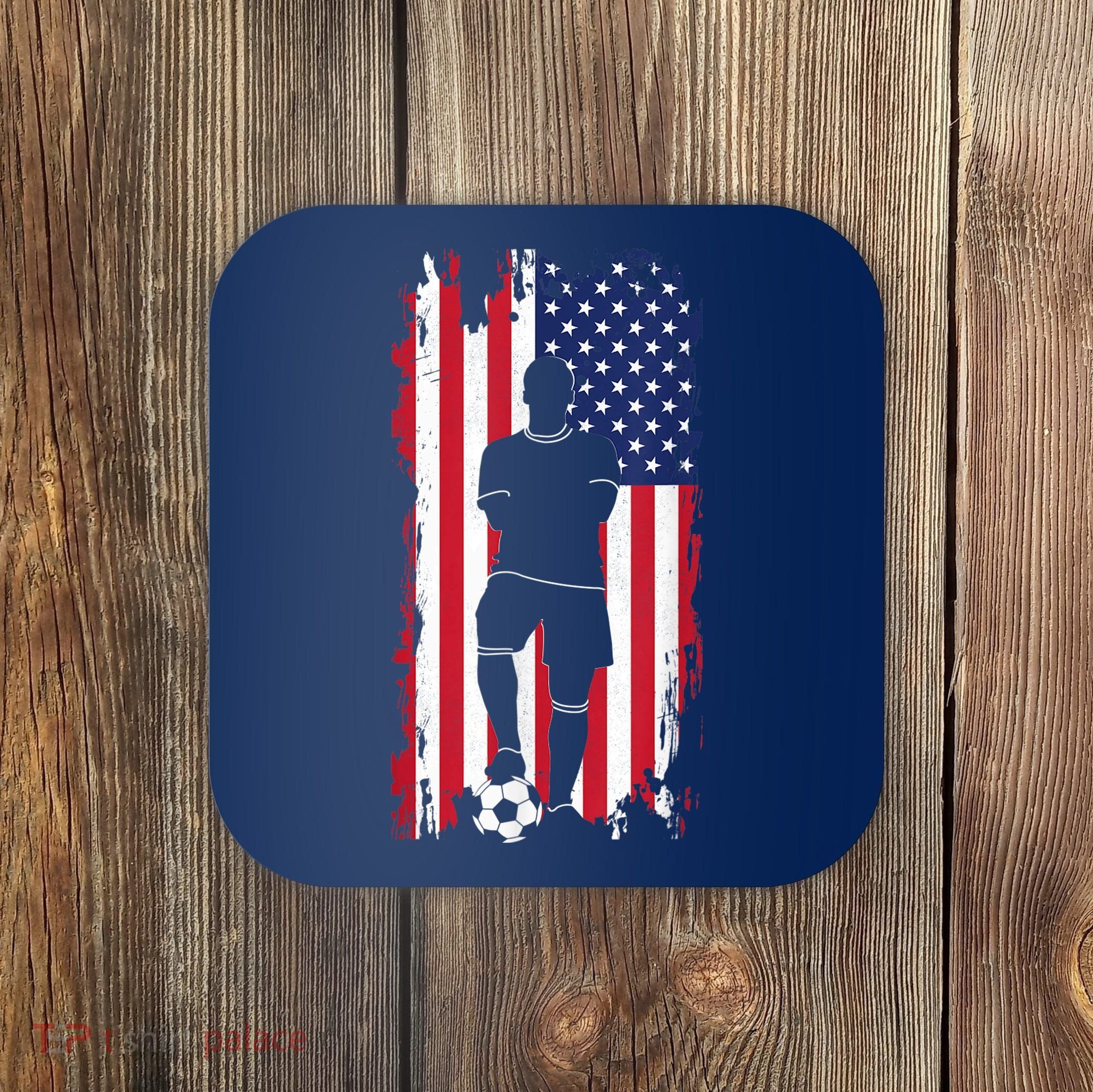 American Flag Soccer Apparel - Soccer Coaster
