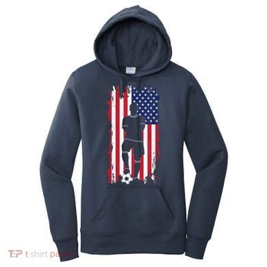 American Flag Soccer Apparel - Soccer Women's Hoodie