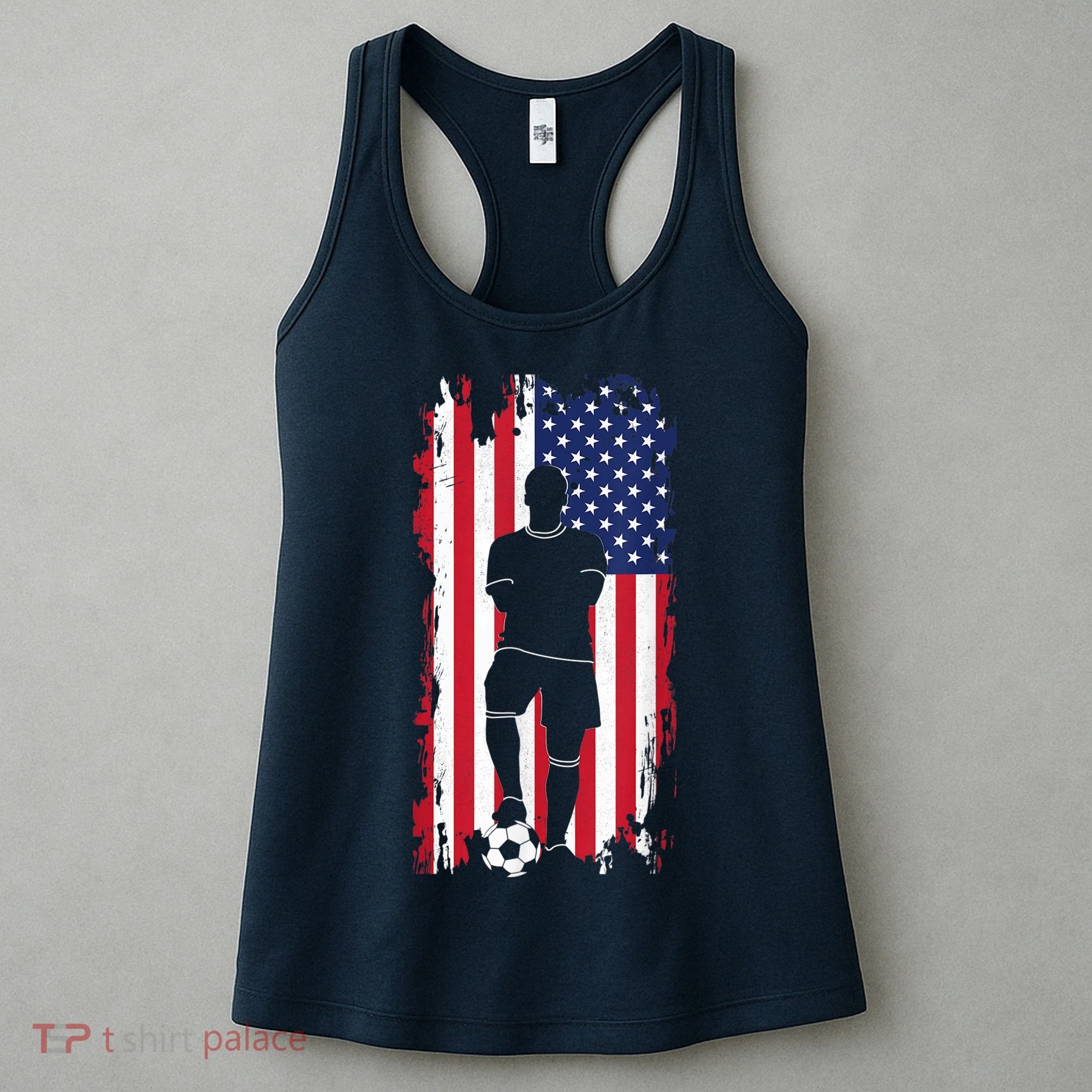 American Flag Soccer Apparel - Soccer Women's Tank Top