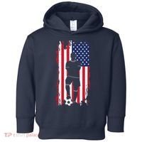 American Flag Soccer Apparel - Soccer Toddler Hoodie thumb 0