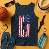 American Flag Soccer Apparel - Soccer Tank Top thumb 4