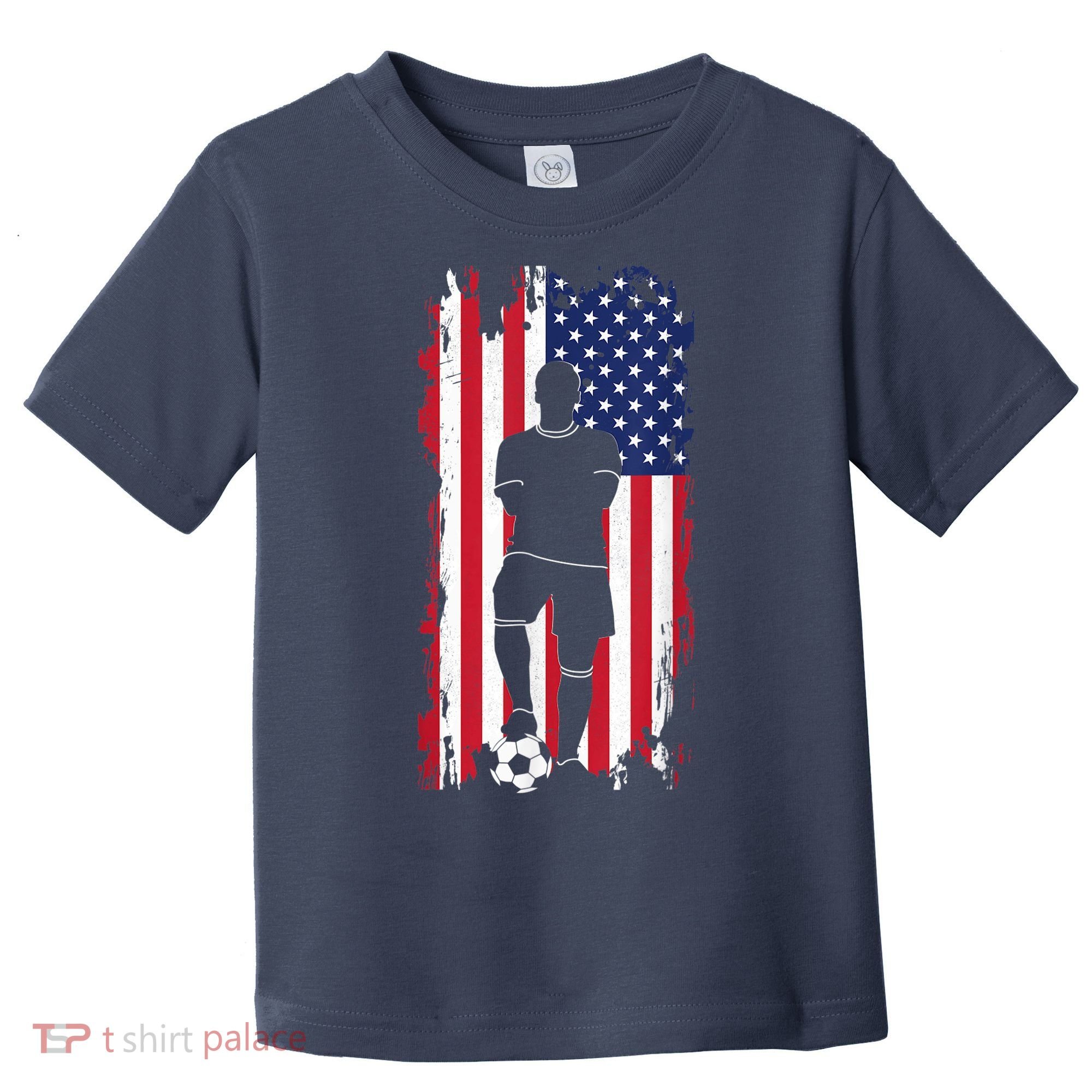 American Flag Soccer Apparel - Soccer Toddler T-Shirt