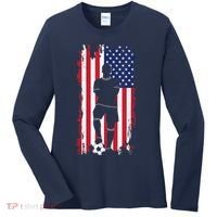 American Flag Soccer Apparel - Soccer Women's Long Sleeve Shirt thumb 0