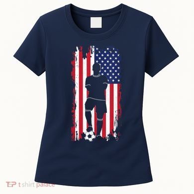American Flag Soccer Apparel - Soccer Women's T-Shirt