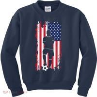 American Flag Soccer Apparel - Soccer Kids Sweatshirt thumb 0